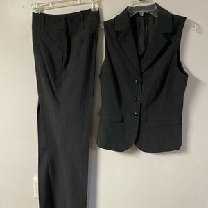 Woman’s Rafaella suite Black pinstripe size 8
